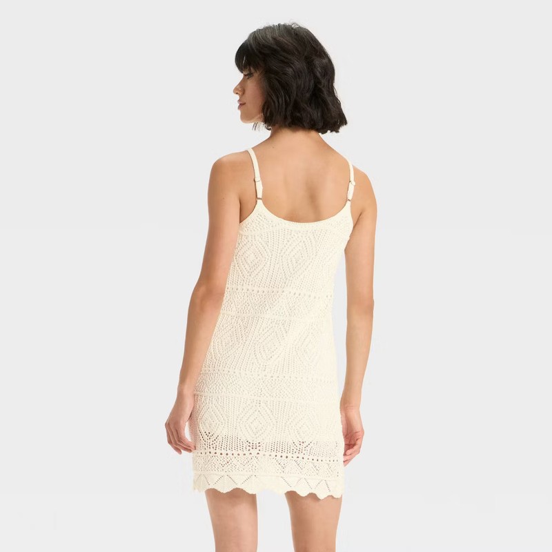 Women's Mini Crochet Shift Dress - A New Day