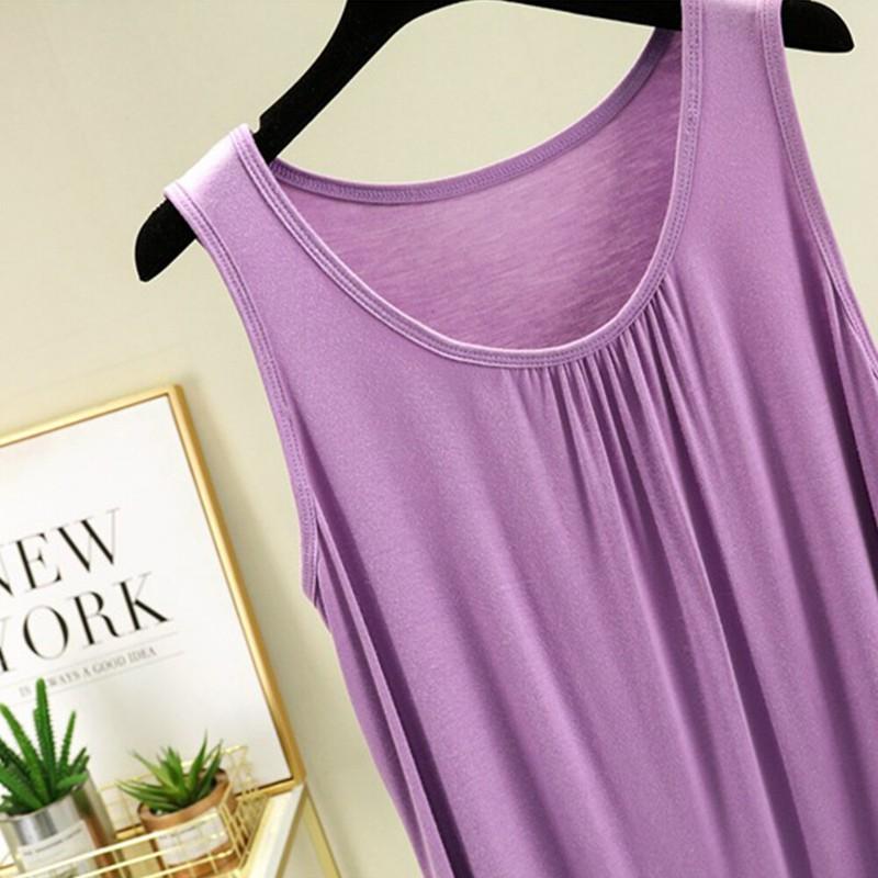 Women's Modal Camisole Tank Tops Basic Vest Tops Tees Sleeveless Blouse T-Shirt