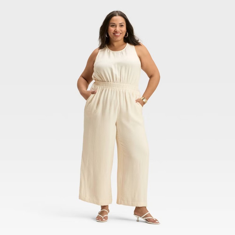 Women's Modern Gauze Jumpsuit - A New Day
