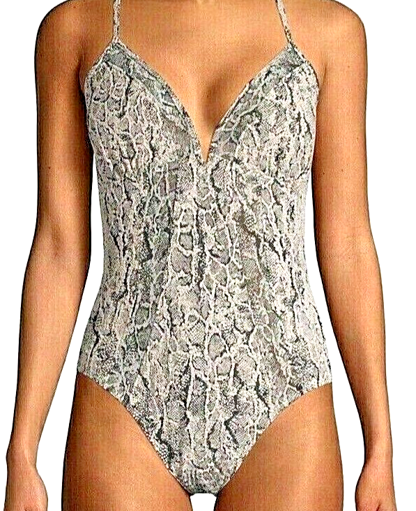 WOMEN'S ONE PIECE ANIMAL PRINT SWIMSUIT by Time and Tru A3