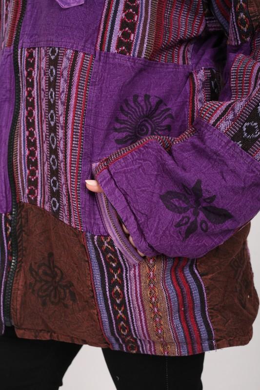 Women's Oversized NEPALI PATCHWORK Hoodie Zipper Winter Jacket Wholesale Mix Lot