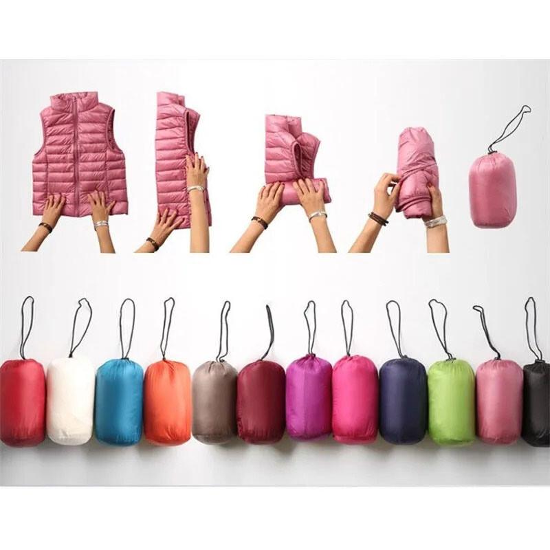 Women's Packable Puffer Vest SIZE & COLOR VARIETY Duck Down Jack Free Shipping
