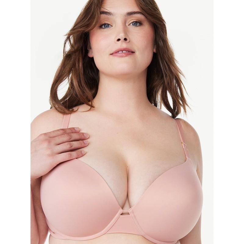 Women's Padded Moderate Underwire Smooth Push Up Bra
