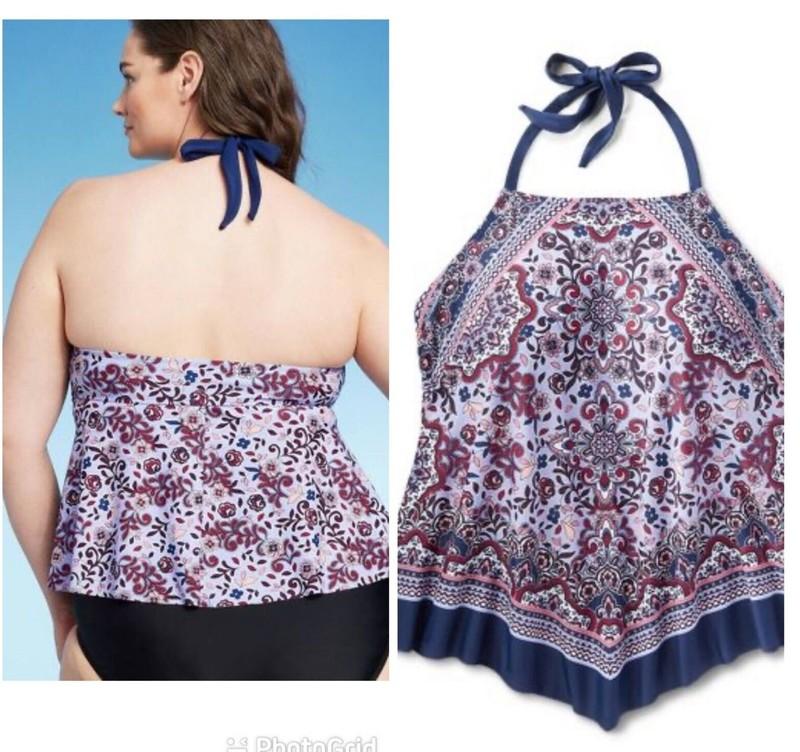 Women's Paisley Tankini Swimsuit Top By KONA SOL