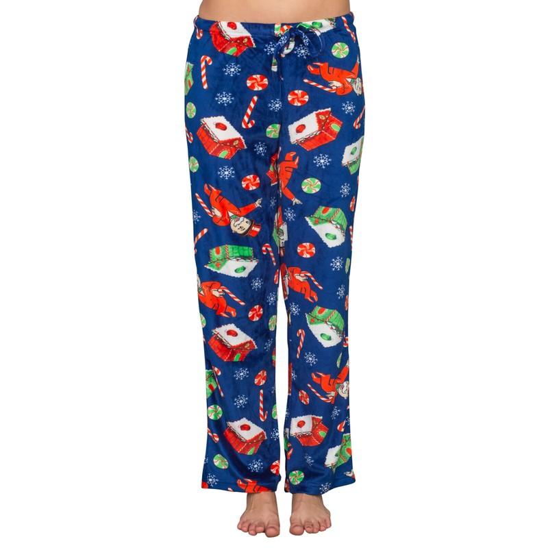 Women's Parker Bros Monopoly Board Game Pajama Lounge Pants Sleepwear