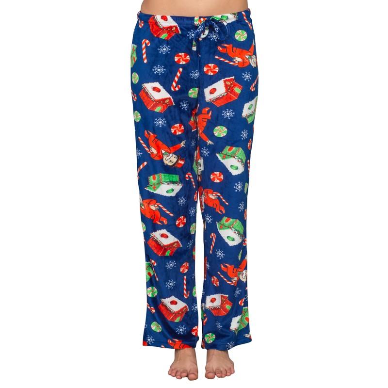 Women's Parker Bros Monopoly Board Game Pajama Lounge Pants Sleepwear