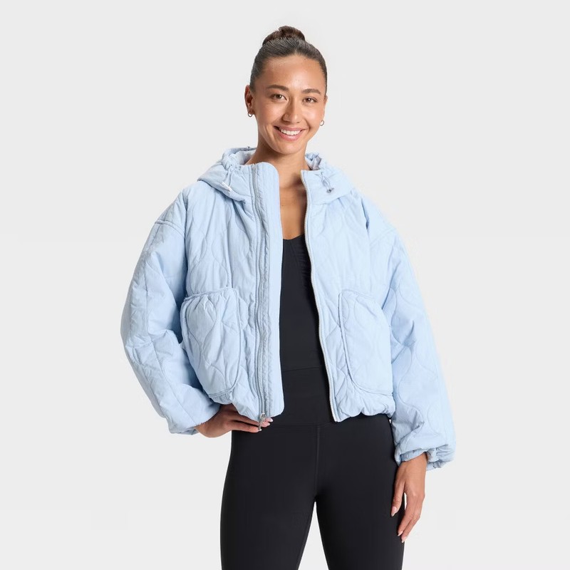 Women's Quilted Hooded Jacket - All In Motion
