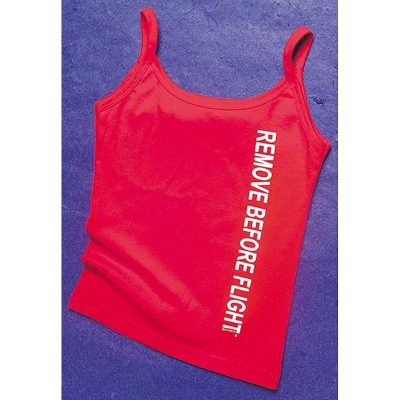 Women's Remove Before Flight String T-Shirt Select Size