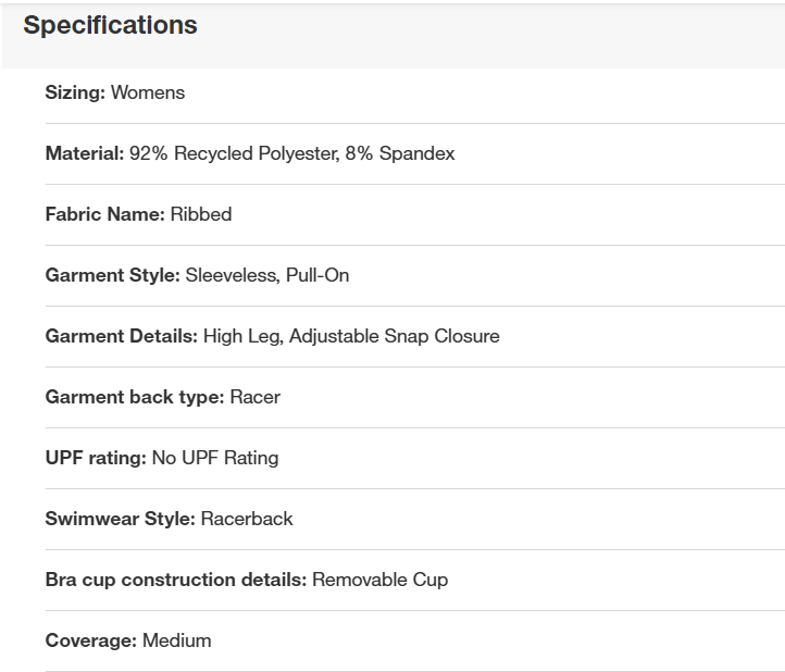 Women's Ribbed Regular Leg Medium Coverage One Piece Swimsuit - Shade & Shore Bl