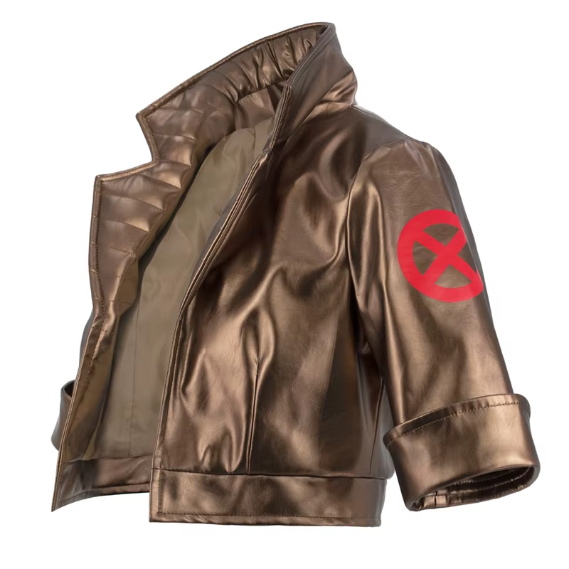 Women’s Rogue Cosplay Jacket High Waist Polyester Coat X-Men Costume
