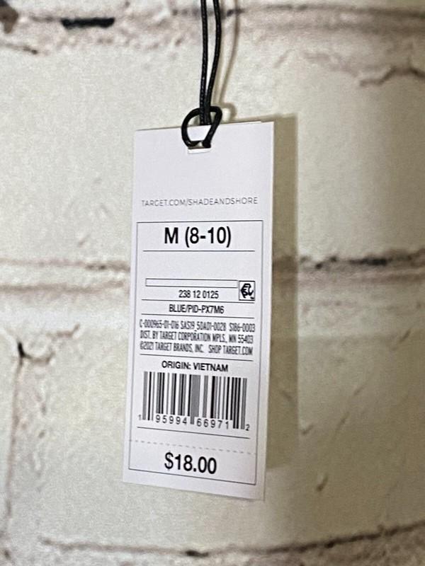 Women's Ruffle Cheeky Bikini Bottom - Shade & Shore™ Medium Blue