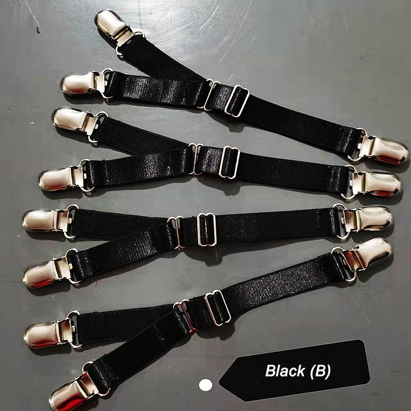 Women's Sexy Adjustable Replacement Garter Belt Lingerie Metal Leg Clip Straps