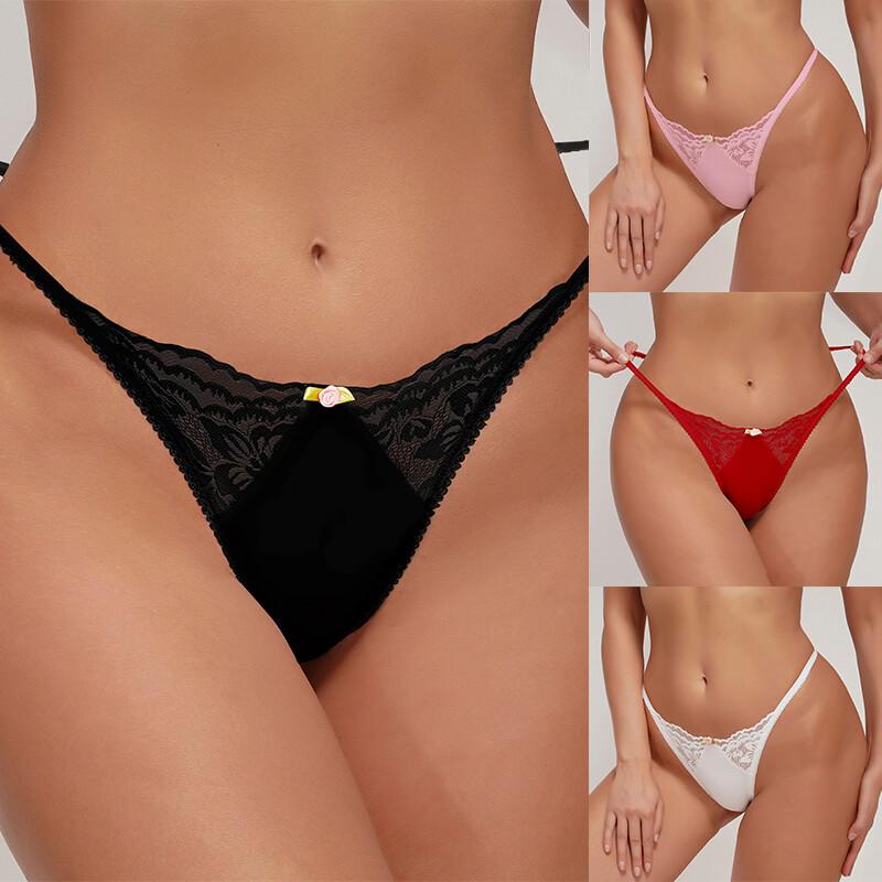 Women's Sexy Lace Panties Briefs Underwear Lingerie Knickers Thongs G-String