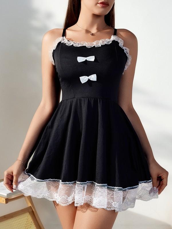 Women's Sexy Lingerie Nightwear Lace Nightgown Babydoll Chemise Teddy Dress US