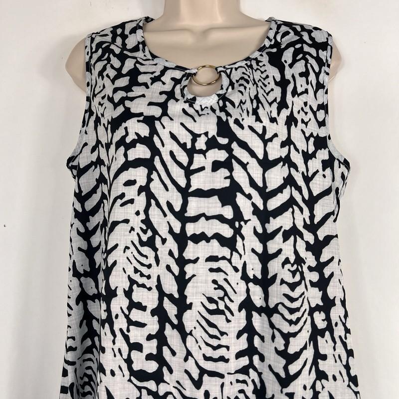 Women's Shift Dress Size Medium Sleeveless Keyhole Neck Lightweight Above Knee