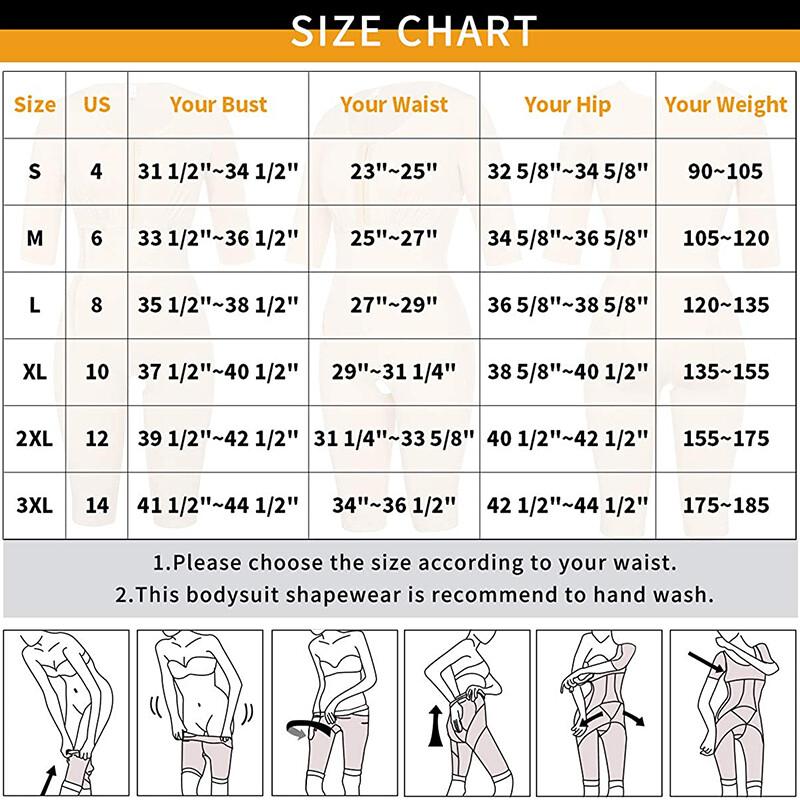 Women's Slim Full Body Shaper Post Surgery Compression Garment Fajas Colombianas