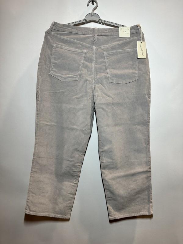 Women's Super-High Rise Corduroy Straight Jeans - Universal Thread Gray 10