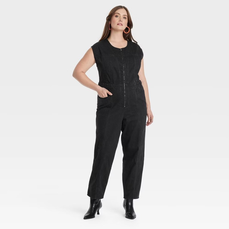 Women's Tailored Denim Jumpsuit - Universal Thread