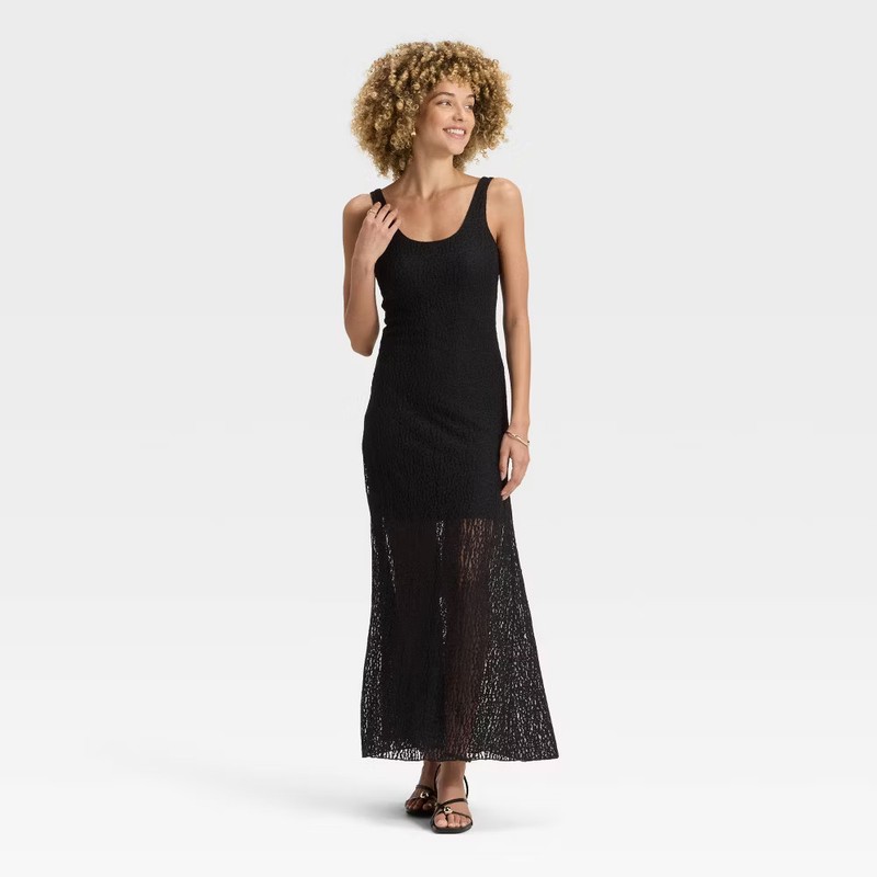 Women's Textured Knit Maxi Dress - A New Day