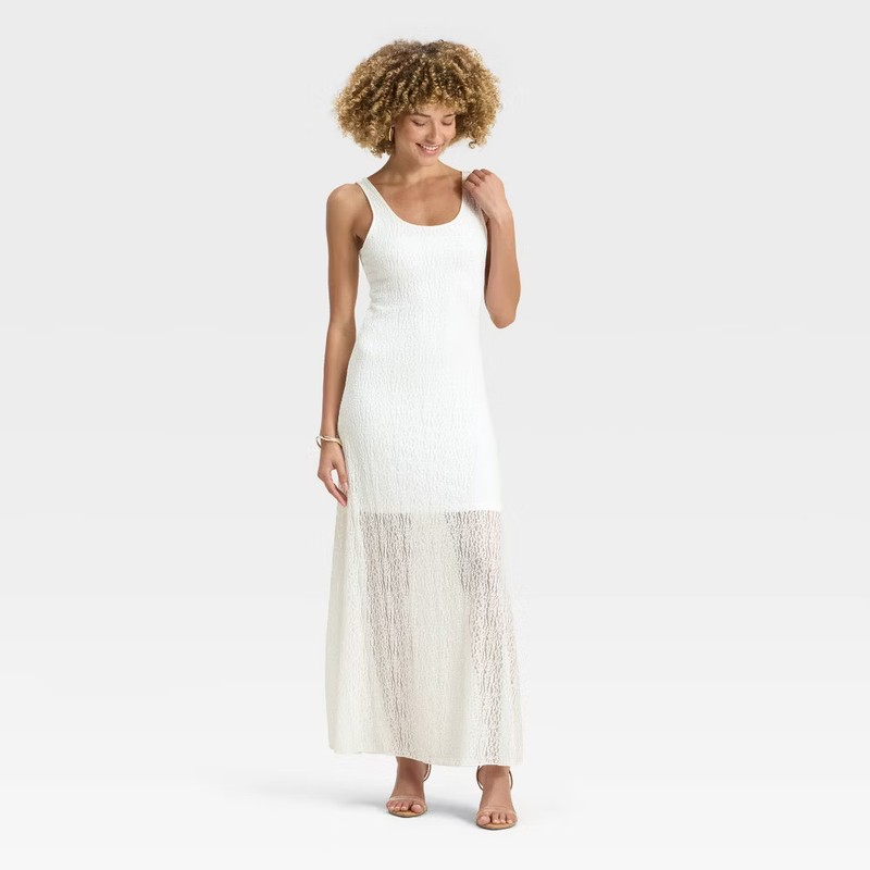 Women's Textured Knit Maxi Dress - A New Day