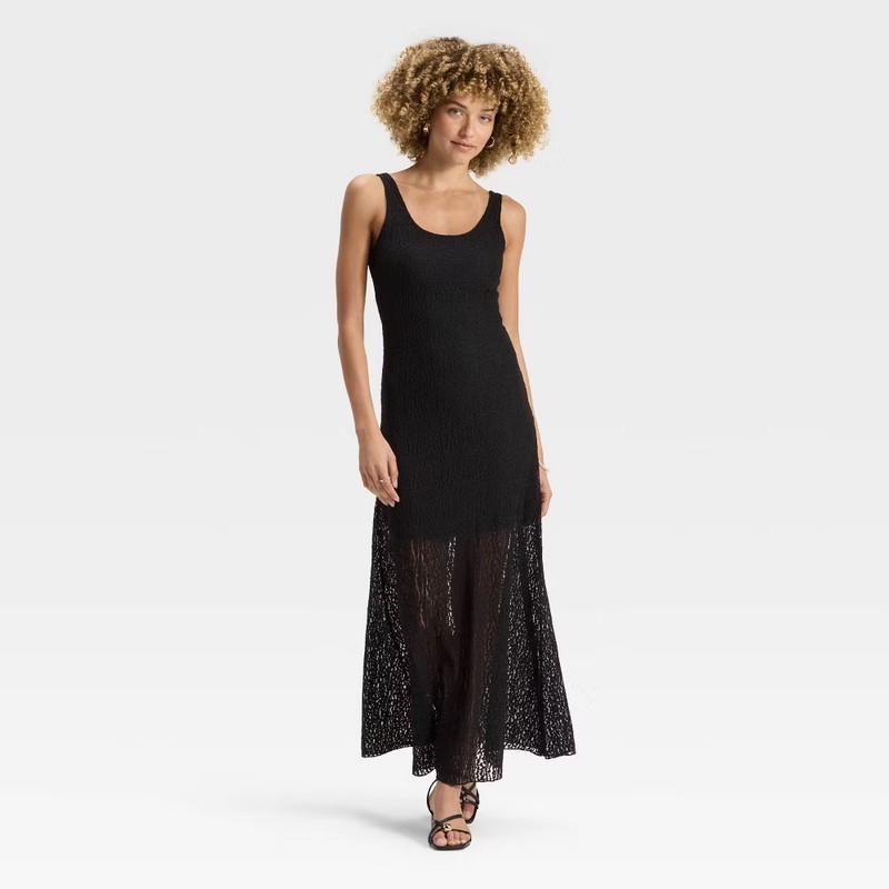 Women's Textured Knit Maxi Dress - A New Day