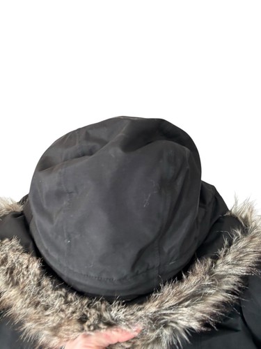 Women's THE NORTH FACE HYVENT ARCTIC PARKA DOWN FUR HOOD LONG BLACK Coat XS