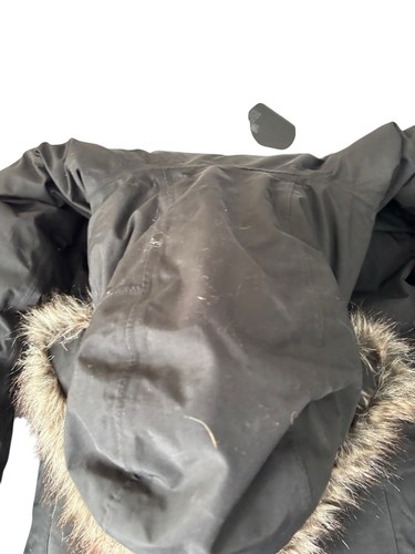 Women's THE NORTH FACE HYVENT ARCTIC PARKA DOWN FUR HOOD LONG BLACK Coat XS