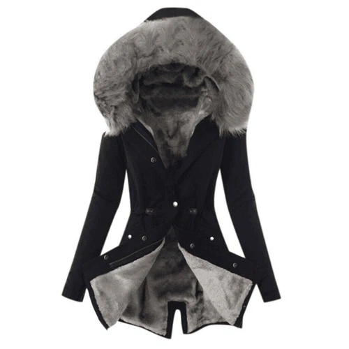Women's Thick Warm Fur Hooded Long Coat Winter Jacket Parka Outwear Puffer Coat
