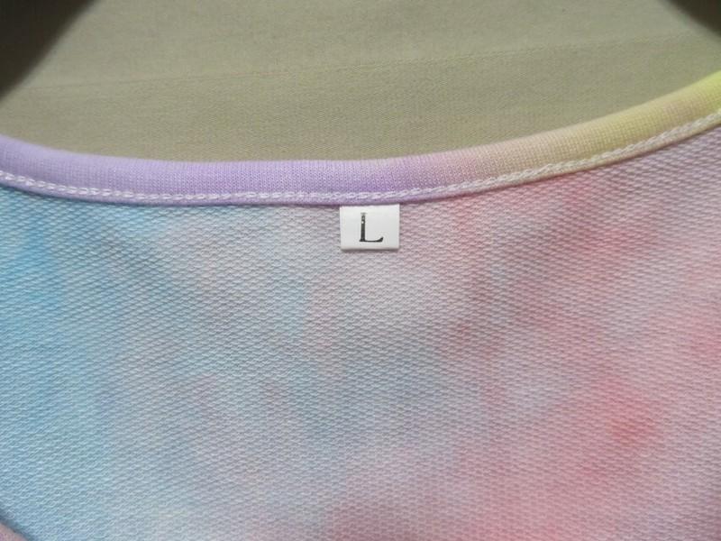 Women's Tie-Dye Short Sleeve Knee Length Pocket Tunic Dress - NWOT