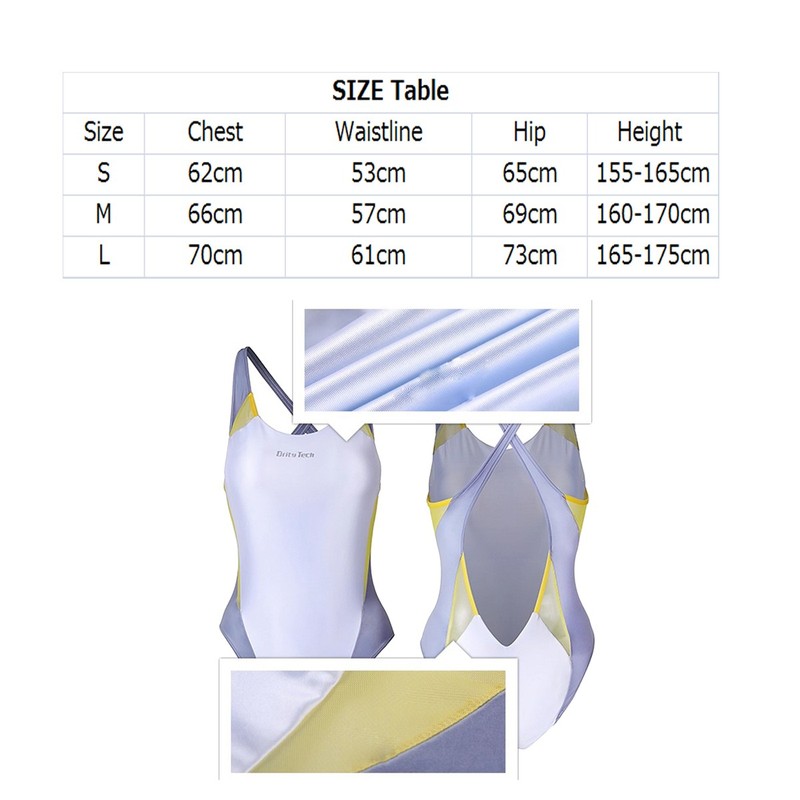 Women's Transparent Swimwear High Cut Elastic Bodysuit Leotards Swimsuit Cosplay