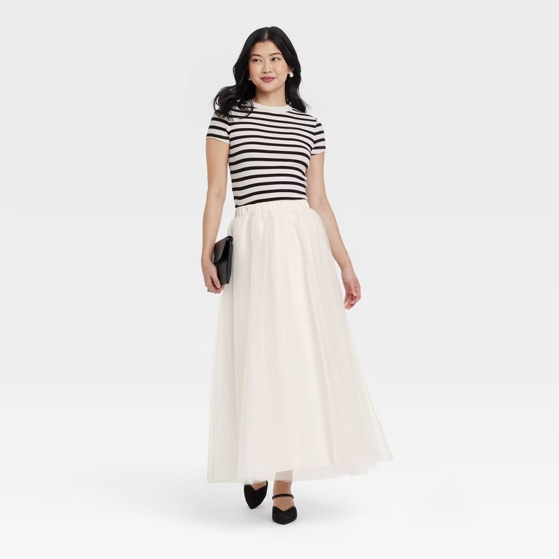 Women's Tulle A-Line Skirt - A New Day