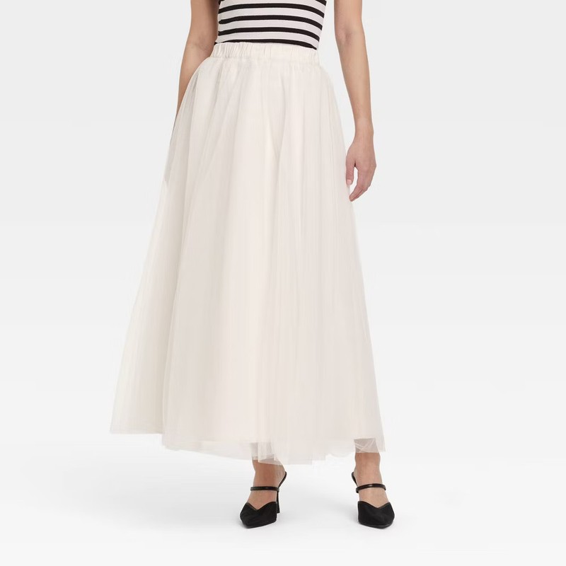 Women's Tulle A-Line Skirt - A New Day