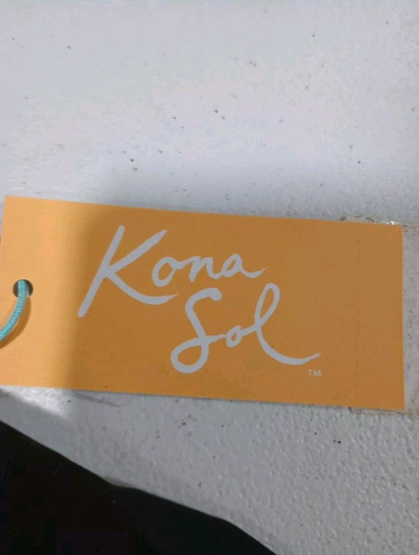 Women's UPF 50 Full Zip Mock Neck Rash Guard - Kona Sol Black Size Medium