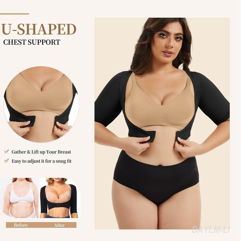 Women's Upper Arm Shaper Compression Sleeves Post Surgery Shapewear Tops Slimmer