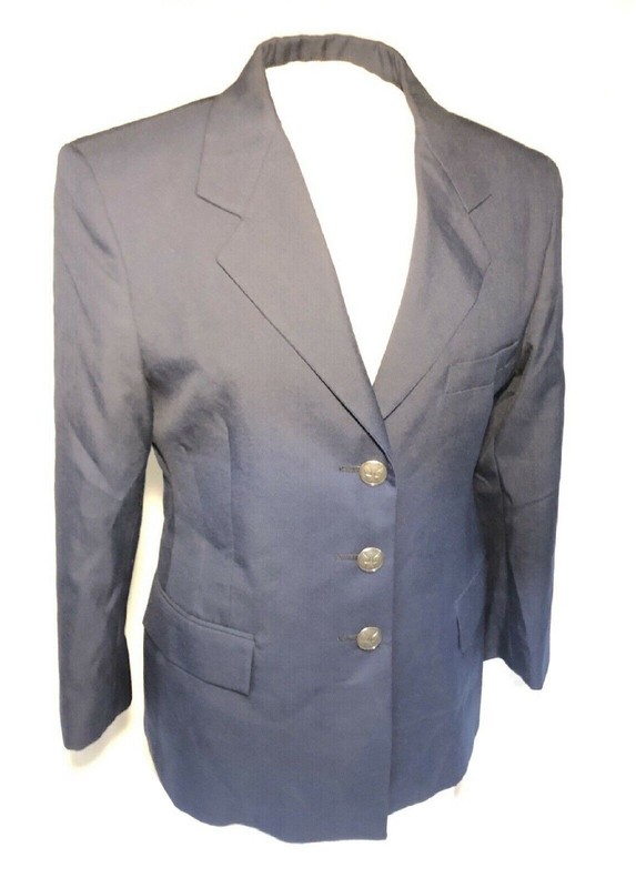 WOMEN'S US AIR FORCE USAF SERVICE DRESS COAT JACKET UNIFORM BLUE 1620 Pick Size
