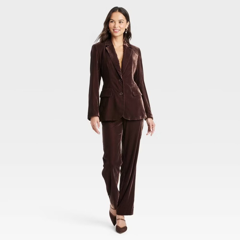 Women's Velvet Blazer - A New Day