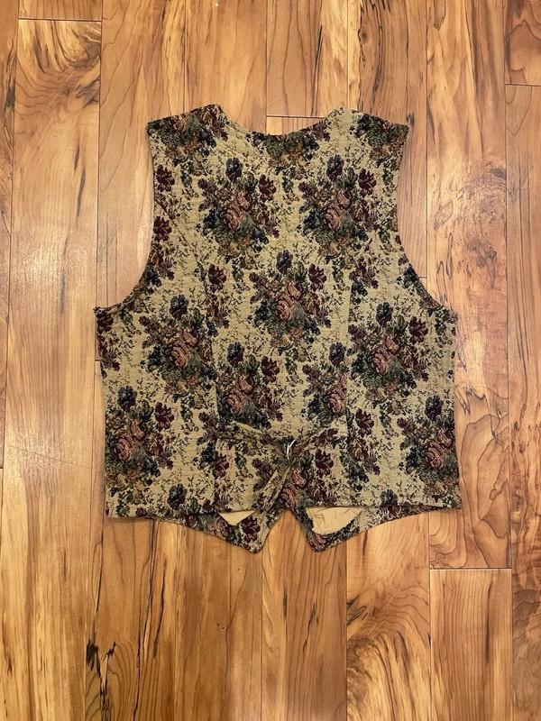 Women’s Vintage Brown Floral Vest