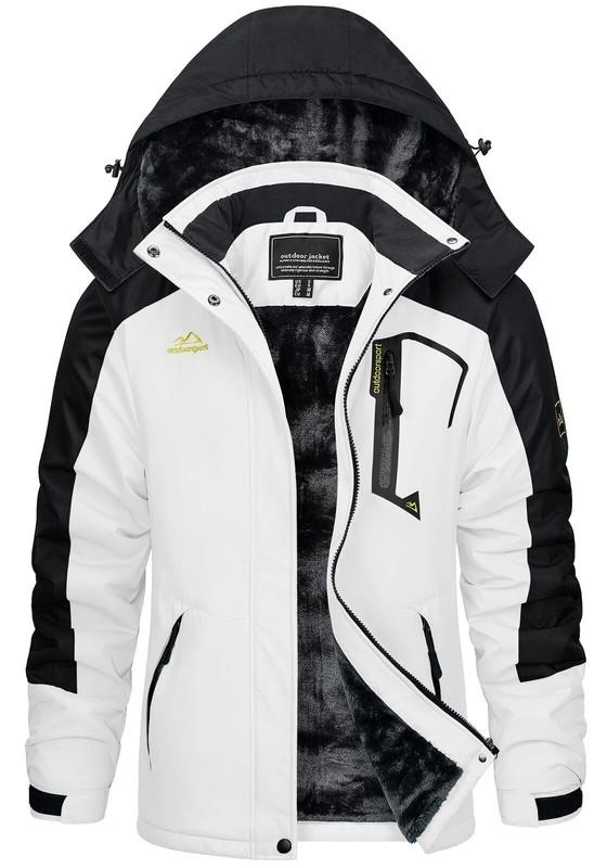 Women's Waterproof Ski Snow Jacket Winter Warm Fleece Lined Mountain Hiking Coat