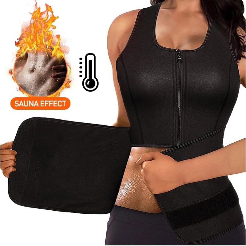 Women Sauna Corset Waist Trainer Sweat Vest Tummy Control Gym Slim Body Shaper