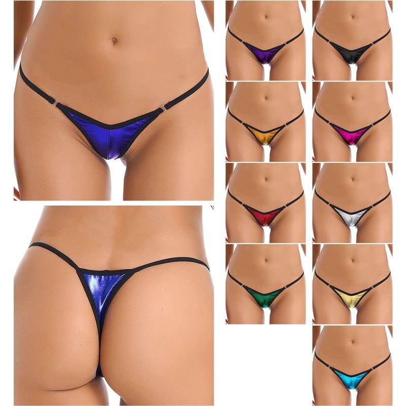 Women Sexy Low Rise Mini G-String Bikini Thong Panties Underwear T-back Lingerie