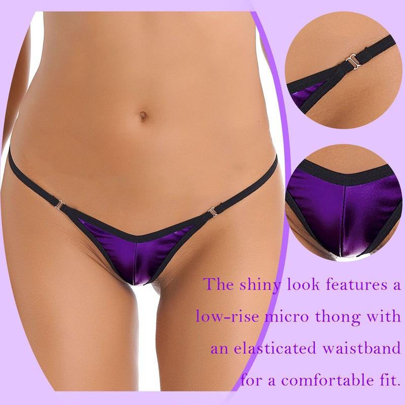 Women Sexy Low Rise Mini G-String Bikini Thong Panties Underwear T-back Lingerie