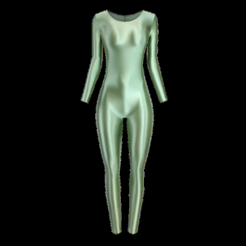 Women Sexy Shiny Glossy Jumpsuits Bodysuit Legging Catsuit Overalls Leotard Suit