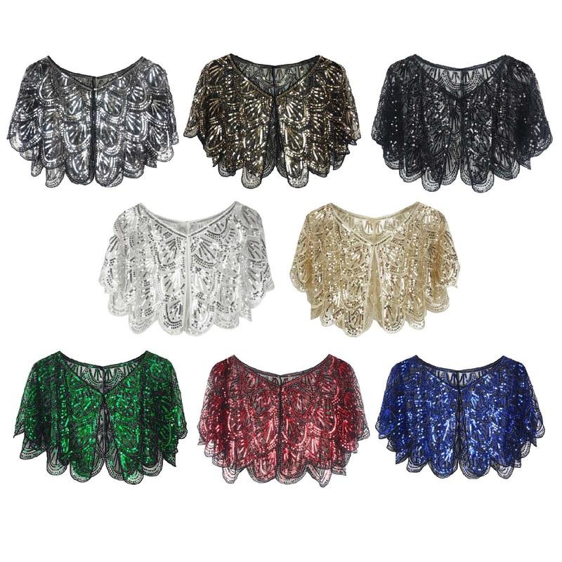 Women Shawl Party Bolero Vintage Cape Mysterious Cover-up Birthday Capelet Wrap