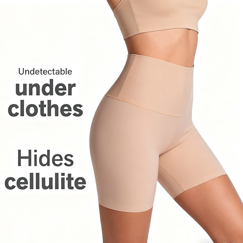 Women Stay In Place Shapewear High Waisted Tummy Control Shorts Seamless Panties