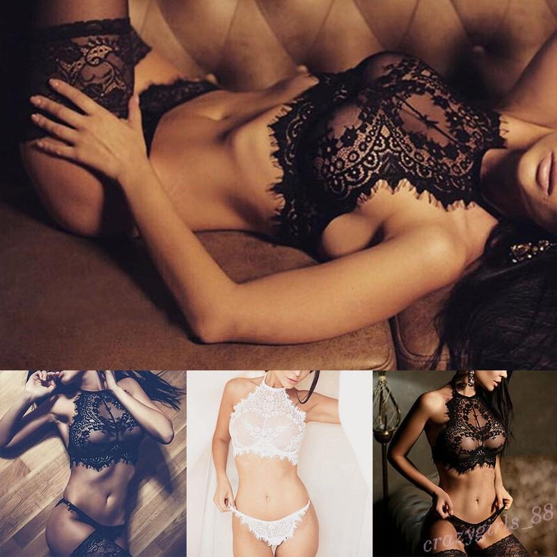 Women Underwear Bra Sexy Lingerie G-string Nightwear Lace Clothes Set Fashion