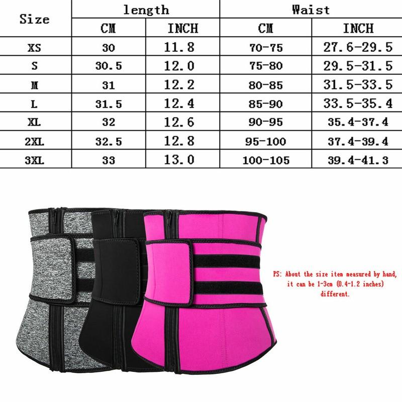 Women Waist Corset Trainer Sauna Sweat Weight Loss Body Shaper Yoga Slimmer Belt
