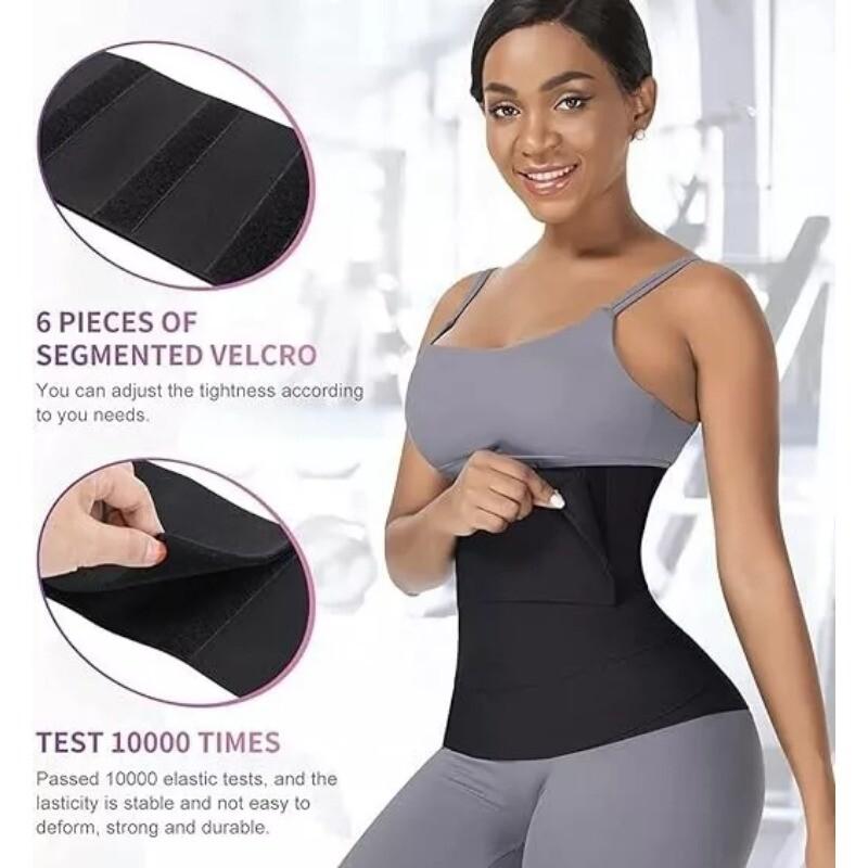 Women Waist Trainer Sauna Neoprene Sweat Belt Tummy Control Yoga Gym Body Shaper