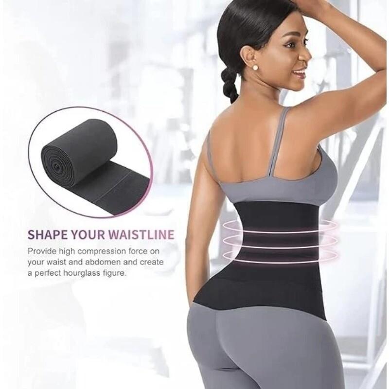 Women Waist Trainer Sauna Neoprene Sweat Belt Tummy Control Yoga Gym Body Shaper