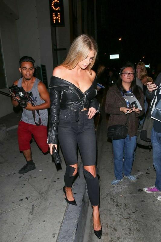 Womens Black Leather Jacket Lambskin Off Shoulder Slimfit Motorcycle Jacket - 63