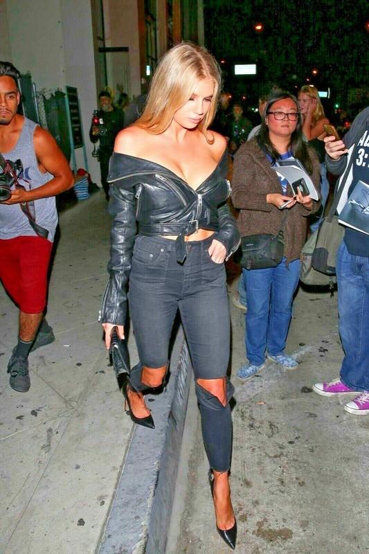 Womens Black Leather Jacket Lambskin Off Shoulder Slimfit Motorcycle Jacket - 63